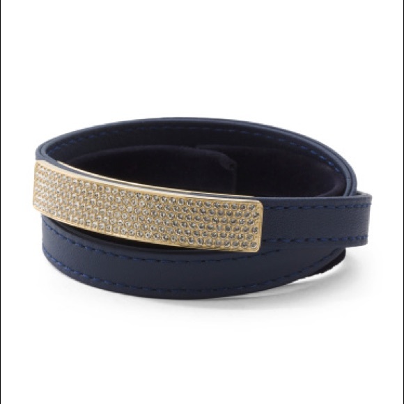 Swarovski Crystal Vio Leather Wrap Bracelet - Picture 3 of 6